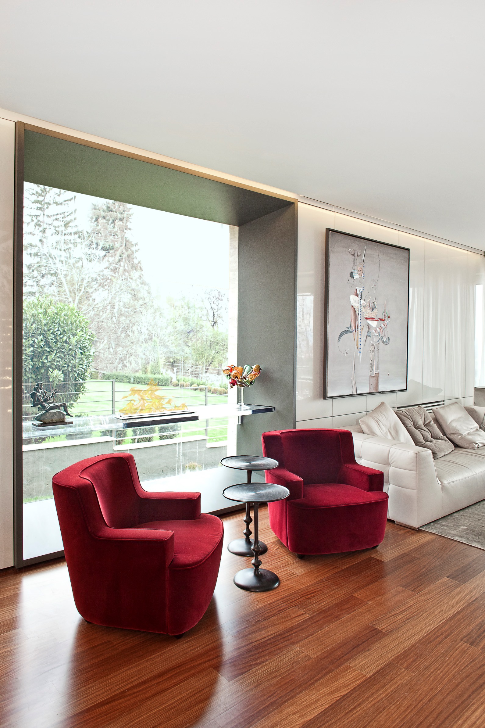 Living Room Sofas by the window